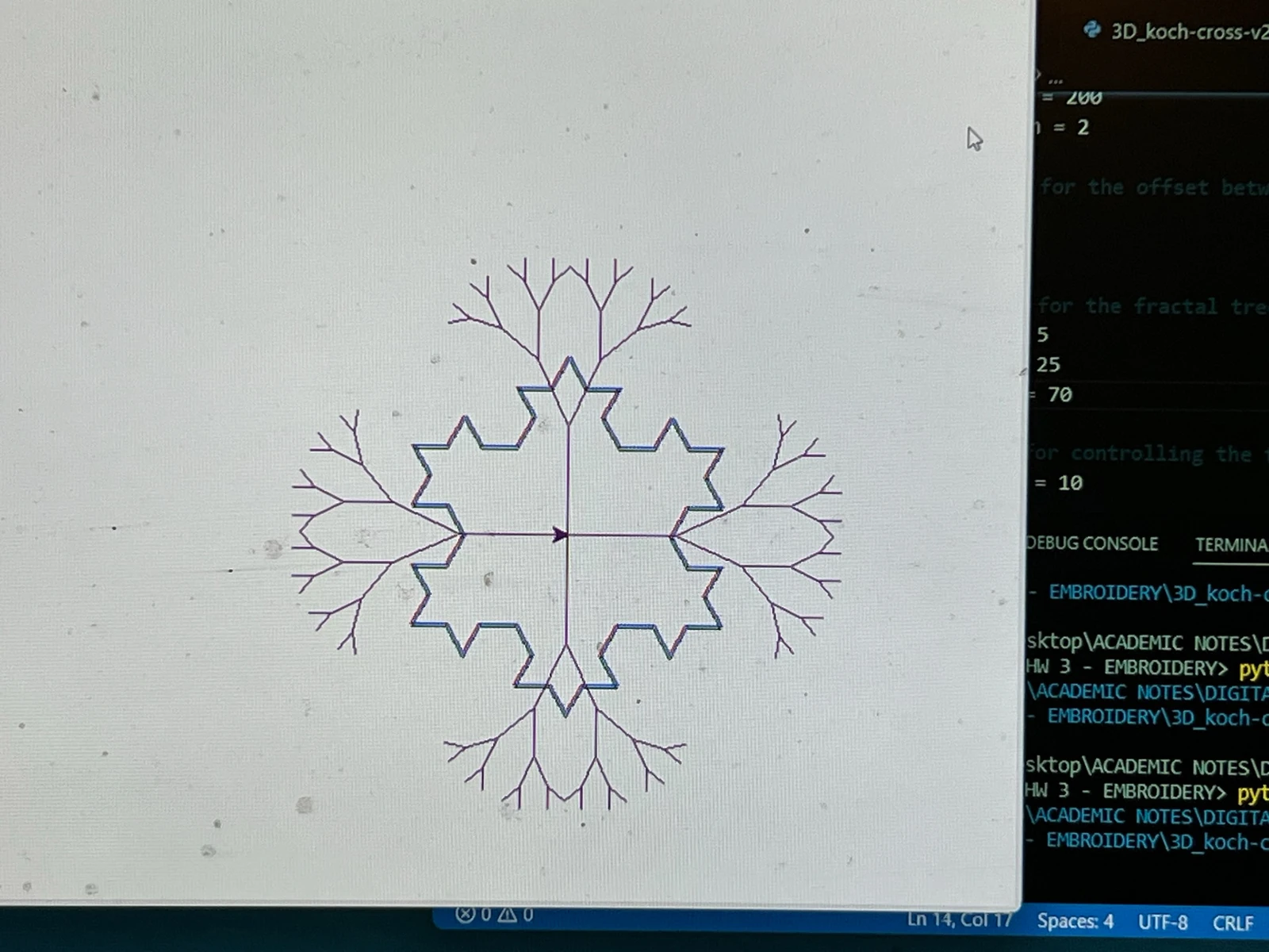 Programmable Fractal Embroidery Project — project image 15